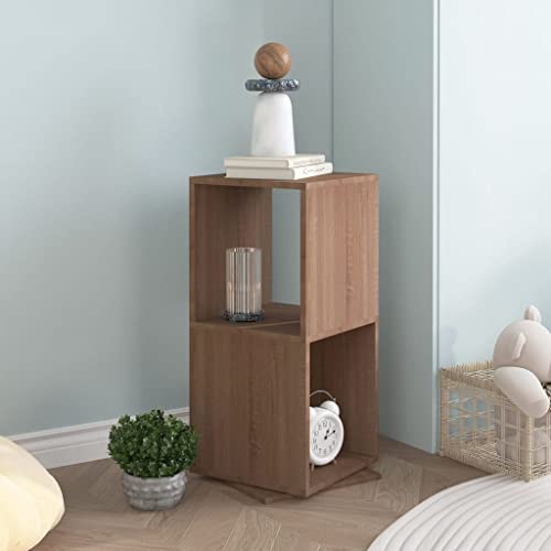 YUOTYRKTEJRSG Drehregal Sonoma-Eiche 34,5x34,5x75,5 cm Holzwerkstoff Ordner Regal Bücherregal Badregal Kitchen Shelf für Küche Schlafzimmer Wohnzimmer Arbeitszimmer YUOTYRKTEJRSG Drehregal Sonoma-Eiche 34,5x34,5x75,5 cm Holzwerkstoff Ordner Regal Bücherregal Badregal Kitchen Shelf für Küche Schlafzimmer Wohnzimmer Arbeitszimmer von YUOTYRKTEJRSG