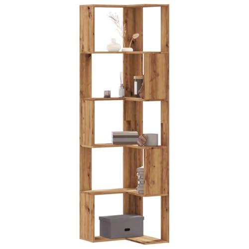 YUOTYRKTEJRSG Eck-Bücherregal 5 Böden Artisan-Eiche 50x50x179cm Holzwerkstoff Aktenregal Badregal Cd Regal Kleines Bücherregal für Schlafzimmer Küche Balkon Wohnzimmer YUOTYRKTEJRSG Eck-Bücherregal 5 Böden Artisan-Eiche 50x50x179cm Holzwerkstoff Aktenregal Badregal Cd Regal Kleines Bücherregal für Schlafzimmer Küche Balkon Wohnzimmer von YUOTYRKTEJRSG