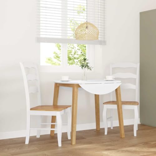 YUOTYRKTEJRSG Esszimmerstühle 2 STK Weiß Massivholz Gummibaum Esszimmer Stühle Set mit Rückenlehne Ergonomische Esszimmerstühle für Küche Wohnzimmer Essbereich YUOTYRKTEJRSG Esszimmerstühle 2 STK Weiß Massivholz Gummibaum Esszimmer Stühle Set mit Rückenlehne Ergonomische Esszimmerstühle für Küche Wohnzimmer Essbereich von YUOTYRKTEJRSG