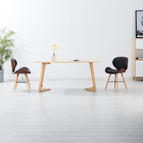 YUOTYRKTEJRSG Esszimmerstühle 2er Set Dunkelgrau Bugholz Stoffbezug Modern Küchenstühle Esszimmer Möbel Bequem Polsterung Ergonomisch Langlebig Einfach Montage von YUOTYRKTEJRSG