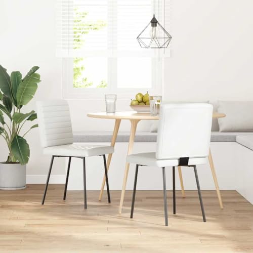 YUOTYRKTEJRSG Esszimmerstühle 2er Set Weiß Kunstleder Esszimmer Stühle Moderne Design Stühle mit Schaumstoff Polsterung für Esszimmer Wohnzimmer Gästezimmer YUOTYRKTEJRSG Esszimmerstühle 2er Set Weiß Kunstleder Esszimmer Stühle Moderne Design Stühle mit Schaumstoff Polsterung für Esszimmer Wohnzimmer Gästezimmer von YUOTYRKTEJRSG