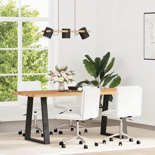 YUOTYRKTEJRSG Esszimmerstühle Set of 4 White PU Leather Dining Chairs Height Adjustable with Foam Padding for Living Room Kitchen Modern Comfortable Seating YUOTYRKTEJRSG Esszimmerstühle Set of 4 White PU Leather Dining Chairs Height Adjustable with Foam Padding for Living Room Kitchen Modern Comfortable Seating von YUOTYRKTEJRSG