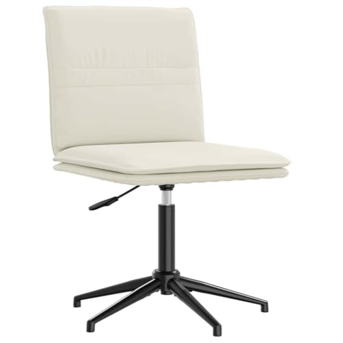 YUOTYRKTEJRSG Esszimmerstuhl Creme Samt Velvet Dining Chair Height Adjustable Ergonomic Design with Soft Foam Padding for Living Room Bedroom Office Comfortable Seating von YUOTYRKTEJRSG