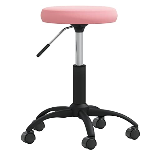 YUOTYRKTEJRSG Esszimmerstuhl Rosa Samt Drehstuhl mit Gasfeder, 360 Grad drehbarer Küchenstuhl mit Rollen, höhenverstellbarer Barhocker für Küche Esszimmer Home Office, weicher Velours Bezug YUOTYRKTEJRSG Esszimmerstuhl Rosa Samt Drehstuhl mit Gasfeder, 360 Grad drehbarer Küchenstuhl mit Rollen, höhenverstellbarer Barhocker für Küche Esszimmer Home Office, weicher Velours Bezug von YUOTYRKTEJRSG