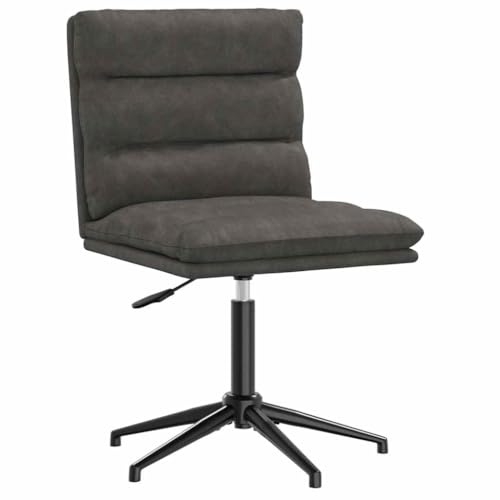 YUOTYRKTEJRSG Esszimmerstuhl Schwarz Kunstleder Höhenverstellbar Ergonomischer Design Esszimmer Stuhl mit Metallgestell Bequem für Wohnzimmer Büro Gästezimmer Moderner Schreibtischstuhl von YUOTYRKTEJRSG