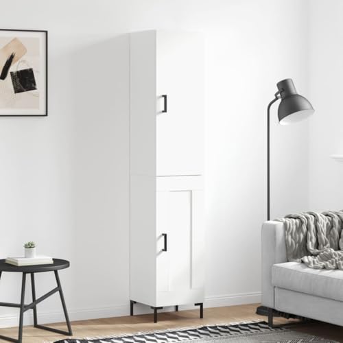 YUOTYRKTEJRSG Highboard 38x35x117 cm Massivholz Kiefer Büro Schrank Badezimmerschrank Kitchen Cabinet Flurschrank für Schlafzimmer Wohnzimmer Badezimmer Flur von YUOTYRKTEJRSG