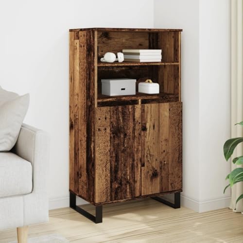 YUOTYRKTEJRSG Highboard Altholz-Optik 60x36x110 cm Holzwerkstoff Beistellschrank Sideboard Wohnzimmer Schlafzimmerschrank Schrank Klein für Flur Badezimmer Küche Wohnzimmer YUOTYRKTEJRSG Highboard Altholz-Optik 60x36x110 cm Holzwerkstoff Beistellschrank Sideboard Wohnzimmer Schlafzimmerschrank Schrank Klein für Flur Badezimmer Küche Wohnzimmer von YUOTYRKTEJRSG