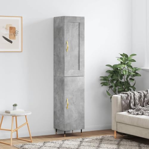 YUOTYRKTEJRSG Highboard Betongrau 34,5x34x180 cm Holzwerkstoff Schlafzimmer Schrank Badezimmerschrank Bathroom Cabinet Kitchen Cabinet für Flur Schlafzimmer Wohnzimmer Badezimmer YUOTYRKTEJRSG Highboard Betongrau 34,5x34x180 cm Holzwerkstoff Schlafzimmer Schrank Badezimmerschrank Bathroom Cabinet Kitchen Cabinet für Flur Schlafzimmer Wohnzimmer Badezimmer von YUOTYRKTEJRSG