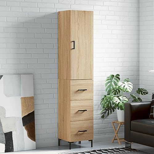 YUOTYRKTEJRSG Highboard Sonoma-Eiche 34,5x34x180 cm Holzwerkstoff Cupboard Sideboard Wohnzimmer Bathroom Cabinet Kitchen Cabinet für Wohnzimmer Küche Badezimmer Flur YUOTYRKTEJRSG Highboard Sonoma-Eiche 34,5x34x180 cm Holzwerkstoff Cupboard Sideboard Wohnzimmer Bathroom Cabinet Kitchen Cabinet für Wohnzimmer Küche Badezimmer Flur von YUOTYRKTEJRSG