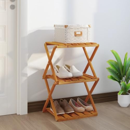 YUOTYRKTEJRSG Klappregal 3 Böden Braun 43x31x63 cm Massivholz Akazie Storage Shelves Badregal Kleiner Schrank Regal Wohnzimmer für Balkon Küche Arbeitszimmer Buchhandlung YUOTYRKTEJRSG Klappregal 3 Böden Braun 43x31x63 cm Massivholz Akazie Storage Shelves Badregal Kleiner Schrank Regal Wohnzimmer für Balkon Küche Arbeitszimmer Buchhandlung von YUOTYRKTEJRSG