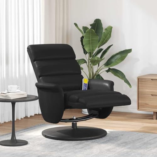 YUOTYRKTEJRSG Massagesessel mit Fußteil Schwarz Kunstleder 360° drehbar manuell verstellbar Vibrationsmassage 6-Punkt Wohnzimmer Büro Entspannung Komfort YUOTYRKTEJRSG Massagesessel mit Fußteil Schwarz Kunstleder 360° drehbar manuell verstellbar Vibrationsmassage 6-Punkt Wohnzimmer Büro Entspannung Komfort von YUOTYRKTEJRSG
