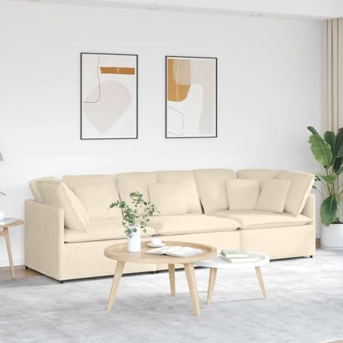 YUOTYRKTEJRSG Modular Sofa Set with Cushions Cord Fabric Cream Color 3-Piece Sectional Living Room Furniture Comfortable Seating for Home Lounge Family Gathering Entertainment Space YUOTYRKTEJRSG Modular Sofa Set with Cushions Cord Fabric Cream Color 3-Piece Sectional Living Room Furniture Comfortable Seating for Home Lounge Family Gathering Entertainment Space von YUOTYRKTEJRSG