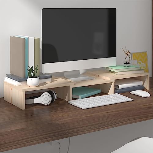 YUOTYRKTEJRSG Monitorständer 60x24x10,5 cm Massivholz Kiefer Tv Stand Cabinet Wohnwand Wohnzimmer Tv Lowboard Fernseher Schrank für Wohnzimmer Büro Gästezimmer Jugendzimmer YUOTYRKTEJRSG Monitorständer 60x24x10,5 cm Massivholz Kiefer Tv Stand Cabinet Wohnwand Wohnzimmer Tv Lowboard Fernseher Schrank für Wohnzimmer Büro Gästezimmer Jugendzimmer von YUOTYRKTEJRSG