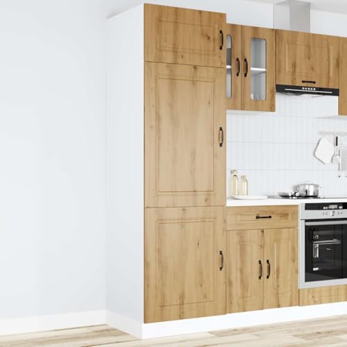YUOTYRKTEJRSG Multifunktionales Sideboard Wohnzimmer SideboardSideboard Braun Eichen-Optik 68x35x76 cm HolzwerkstoffGeeignet für Schlafzimmer und Wohnzimmer von YUOTYRKTEJRSG