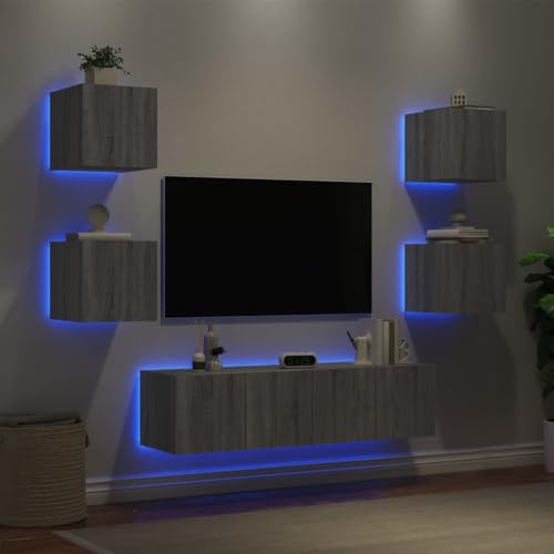 YUOTYRKTEJRSG Multifunktionales Sideboard Wohnzimmer SideboardSideboard mit LED-Leuchten Räuchereiche 41x37x100 cmGeeignet für Schlafzimmer und Wohnzimmer YUOTYRKTEJRSG Multifunktionales Sideboard Wohnzimmer SideboardSideboard mit LED-Leuchten Räuchereiche 41x37x100 cmGeeignet für Schlafzimmer und Wohnzimmer von YUOTYRKTEJRSG