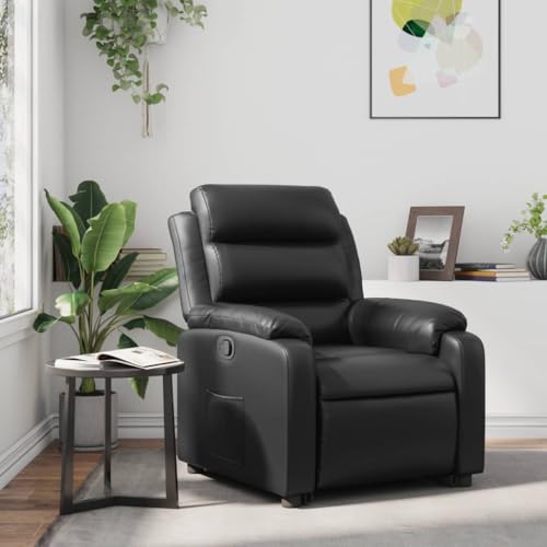 YUOTYRKTEJRSG Relaxsessel Schwarz Kunstleder Manuell Verstellbarer Fernsehsessel mit Liegefunktion. Massives Gestell 110kg Tragkraft. Bequem Polsterung Wohnzimmer Sessel für Entspannung YUOTYRKTEJRSG Relaxsessel Schwarz Kunstleder Manuell Verstellbarer Fernsehsessel mit Liegefunktion. Massives Gestell 110kg Tragkraft. Bequem Polsterung Wohnzimmer Sessel für Entspannung von YUOTYRKTEJRSG