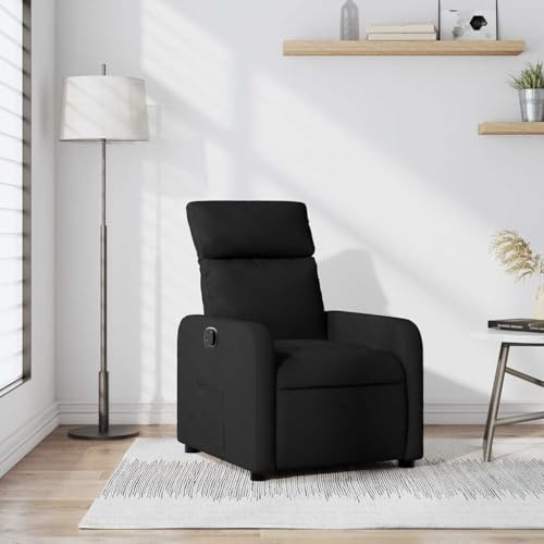 YUOTYRKTEJRSG Relaxsessel Schwarz Stoff Manuell Verstellbarer Fernsehsessel mit Liegefunktion 135 Grad Bequem Polsterung Wohnzimmer Sessel TV Sitzmöbel YUOTYRKTEJRSG Relaxsessel Schwarz Stoff Manuell Verstellbarer Fernsehsessel mit Liegefunktion 135 Grad Bequem Polsterung Wohnzimmer Sessel TV Sitzmöbel von YUOTYRKTEJRSG