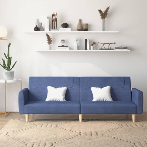 YUOTYRKTEJRSG Schlafsofa 2-Sitzer Blau Stoff Convertible Sofa Bed with Storage for Small Spaces. Guest Room Furniture. Comfortable Sleeper Sofa with Wood Frame. Blue Fabric YUOTYRKTEJRSG Schlafsofa 2-Sitzer Blau Stoff Convertible Sofa Bed with Storage for Small Spaces. Guest Room Furniture. Comfortable Sleeper Sofa with Wood Frame. Blue Fabric von YUOTYRKTEJRSG