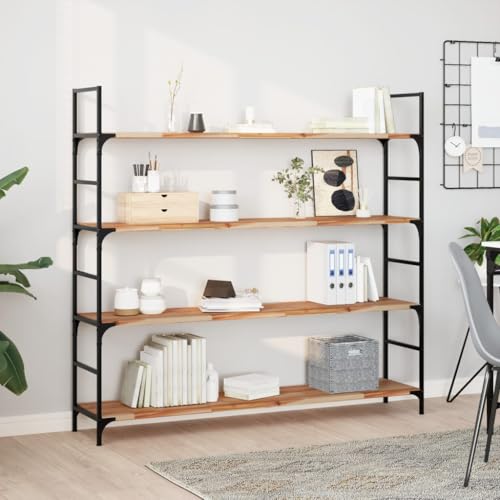 YUOTYRKTEJRSG Schweberegale 2 STK. 120x30x2 cm Massivholz Akazie Ölbehandelt Regalbretter Wand Regale Regalboden Wandregal Klein für Schlafzimmer Küche Wohnzimmer Arbeitszimmer von YUOTYRKTEJRSG
