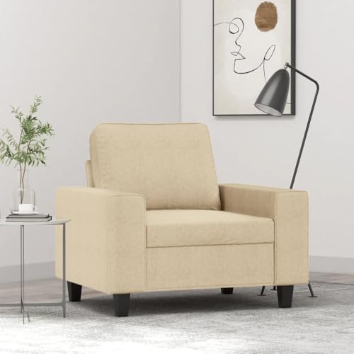 YUOTYRKTEJRSG Sessel Creme 60 cm Stoff Modern Accent Chair with Thick Padding. Durable Polyester Fabric and Sturdy Metal Frame for Living Room. Bedroom Reading Relaxation YUOTYRKTEJRSG Sessel Creme 60 cm Stoff Modern Accent Chair with Thick Padding. Durable Polyester Fabric and Sturdy Metal Frame for Living Room. Bedroom Reading Relaxation von YUOTYRKTEJRSG