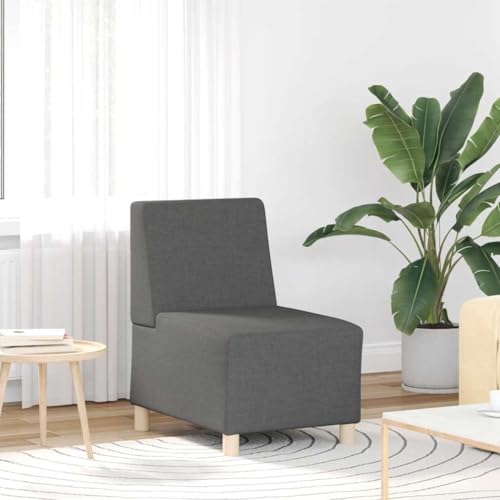 YUOTYRKTEJRSG Sessel Dunkelgrau 55 cm Stoff Sofasessel Polyester Wohnzimmer Schlafzimmer Lesesessel Fernsehsessel Komfortabel Strapazierfähig Modern Design YUOTYRKTEJRSG Sessel Dunkelgrau 55 cm Stoff Sofasessel Polyester Wohnzimmer Schlafzimmer Lesesessel Fernsehsessel Komfortabel Strapazierfähig Modern Design von YUOTYRKTEJRSG