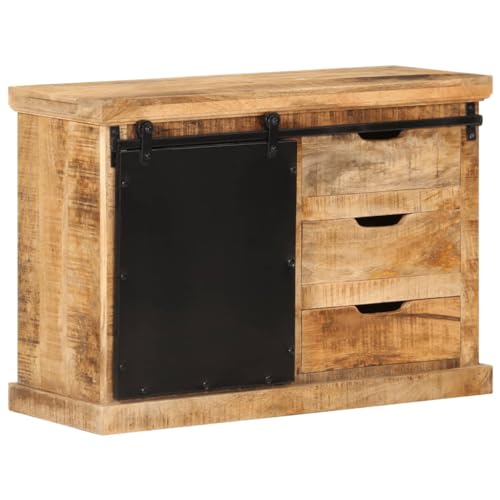 YUOTYRKTEJRSG Sideboard 80x30x55 cm Massives Raues Mangoholz Beistellschrank Sideboard Wohnzimmer Schlafzimmerschrank Schrank Klein für Küche Schlafzimmer Wohnzimmer Badezimmer YUOTYRKTEJRSG Sideboard 80x30x55 cm Massives Raues Mangoholz Beistellschrank Sideboard Wohnzimmer Schlafzimmerschrank Schrank Klein für Küche Schlafzimmer Wohnzimmer Badezimmer von YUOTYRKTEJRSG