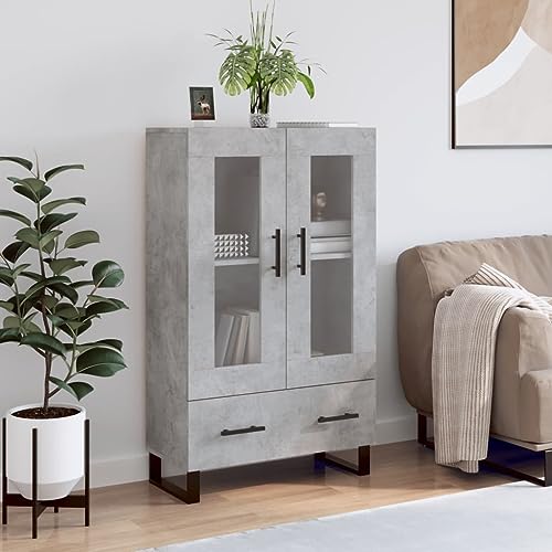 YUOTYRKTEJRSG Sideboard Weiß 110x34x75 cm Massivholz Kiefer Büro Schrank Küchenschrank Bathroom Cabinet Wohnzimmerschrank für Schlafzimmer Flur Badezimmer Küche von YUOTYRKTEJRSG