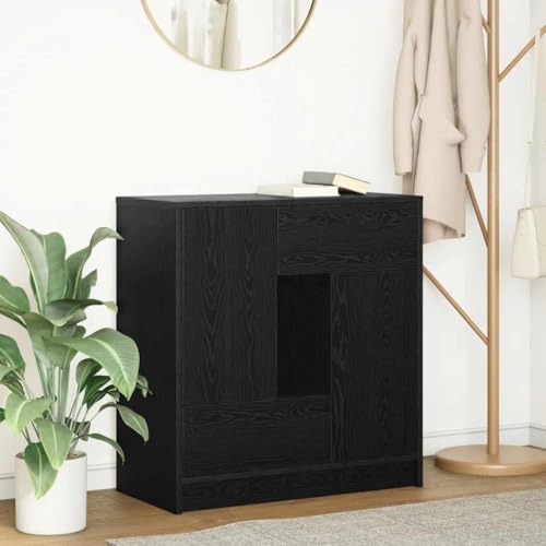 YUOTYRKTEJRSG Sideboard mit Schubladen und Türen Schwarz Eichen-Optik Wohnzimmer Schrank Schlafzimmerschrank Sideboard Küche für Küche Wohnzimmer Flur Badezimmer YUOTYRKTEJRSG Sideboard mit Schubladen und Türen Schwarz Eichen-Optik Wohnzimmer Schrank Schlafzimmerschrank Sideboard Küche für Küche Wohnzimmer Flur Badezimmer von YUOTYRKTEJRSG