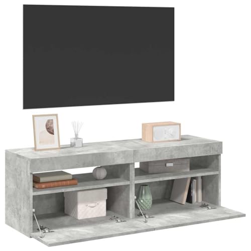 YUOTYRKTEJRSG TV-Schränke LED-Leuchten 2 STK. Betongrau 60x35x40 cm Fernsehertisch Wohnwand Wohnzimmer Fernsehschrank Tv Cabinet for Living Room für Jugendzimmer Schlafzimmer Gästezimmer Büro YUOTYRKTEJRSG TV-Schränke LED-Leuchten 2 STK. Betongrau 60x35x40 cm Fernsehertisch Wohnwand Wohnzimmer Fernsehschrank Tv Cabinet for Living Room für Jugendzimmer Schlafzimmer Gästezimmer Büro von YUOTYRKTEJRSG