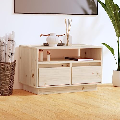 YUOTYRKTEJRSG TV-Schrank 60x35x37 cm Massivholz Kiefer Fernsehertisch Lowboard Tisch Sideboard Tv für Wohnzimmer Gästezimmer Schlafzimmer Jugendzimmer von YUOTYRKTEJRSG