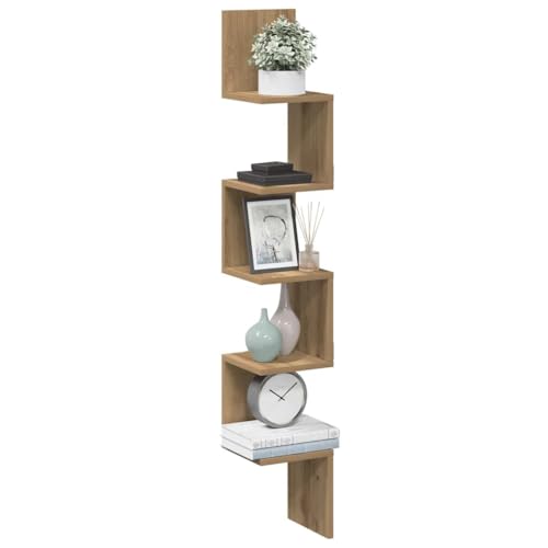 YUOTYRKTEJRSG Wand-Eckregal Artisan-Eiche 20x20x127,5 cm Holzwerkstoff Wandtegal Wand Regale Wall Shelf Wandregal Klein für Arbeitszimmer Badezimmer Wohnzimmer Schlafzimmer YUOTYRKTEJRSG Wand-Eckregal Artisan-Eiche 20x20x127,5 cm Holzwerkstoff Wandtegal Wand Regale Wall Shelf Wandregal Klein für Arbeitszimmer Badezimmer Wohnzimmer Schlafzimmer von YUOTYRKTEJRSG