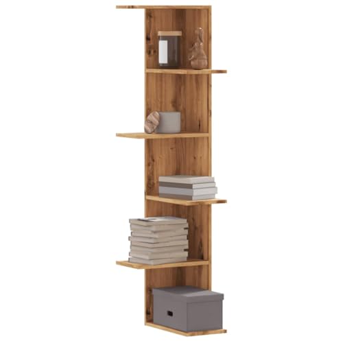 YUOTYRKTEJRSG Wand-Eckregal Artisan-Eiche 36,5x36,5x140 cm Holzwerkstoff Kleines Bücherregal Regal Wand Regale Für Wände Kleines Wandregal für Schlafzimmer Arbeitszimmer Wohnzimmer Küche YUOTYRKTEJRSG Wand-Eckregal Artisan-Eiche 36,5x36,5x140 cm Holzwerkstoff Kleines Bücherregal Regal Wand Regale Für Wände Kleines Wandregal für Schlafzimmer Arbeitszimmer Wohnzimmer Küche von YUOTYRKTEJRSG