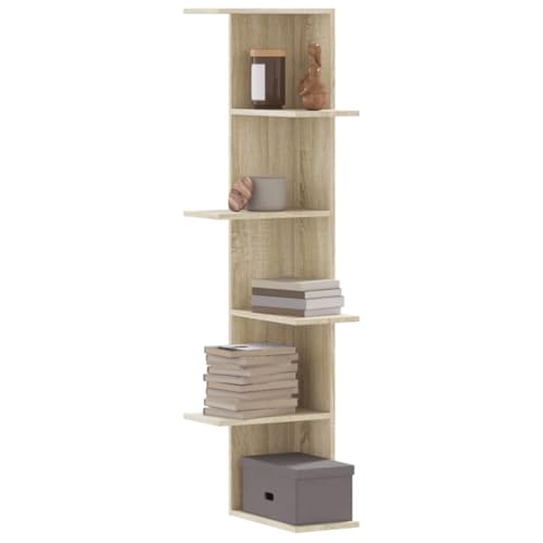 YUOTYRKTEJRSG Wand-Eckregal Sonoma-Eiche 36,5x36,5x140 cm Holzwerkstoff Kleines Bücherregal Regal Wand Regale Für Wände Kleines Wandregal für Schlafzimmer Arbeitszimmer Wohnzimmer Küche YUOTYRKTEJRSG Wand-Eckregal Sonoma-Eiche 36,5x36,5x140 cm Holzwerkstoff Kleines Bücherregal Regal Wand Regale Für Wände Kleines Wandregal für Schlafzimmer Arbeitszimmer Wohnzimmer Küche von YUOTYRKTEJRSG