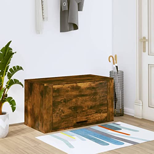 YUOTYRKTEJRSG Wand-Schuhschrank Räuchereiche 70x35x38 cm Massivholz Kiefer - Modern Wall Mounted Shoe Cabinet with Large Storage Space, Sturdy Wood Material for Hallway & Entryway Organization YUOTYRKTEJRSG Wand-Schuhschrank Räuchereiche 70x35x38 cm Massivholz Kiefer - Modern Wall Mounted Shoe Cabinet with Large Storage Space, Sturdy Wood Material for Hallway & Entryway Organization von YUOTYRKTEJRSG