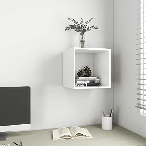 YUOTYRKTEJRSG Wandschrank Weiß 37x37x37 cm Holzwerkstoff Regalbretter Regale Für Wände Regalboden Kleines Wandregal für Küche Arbeitszimmer Schlafzimmer Wohnzimmer YUOTYRKTEJRSG Wandschrank Weiß 37x37x37 cm Holzwerkstoff Regalbretter Regale Für Wände Regalboden Kleines Wandregal für Küche Arbeitszimmer Schlafzimmer Wohnzimmer von YUOTYRKTEJRSG