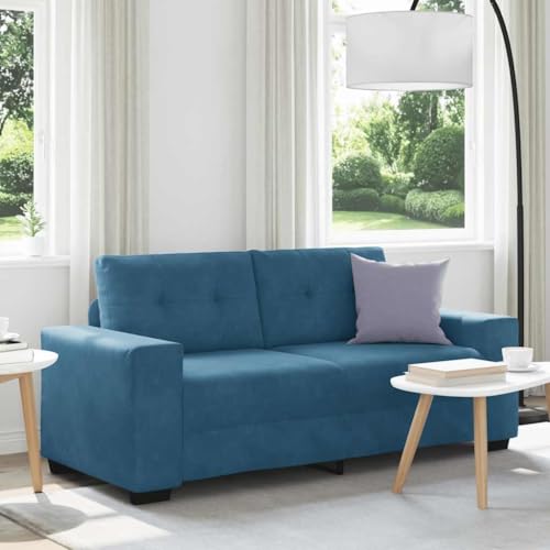YUOTYRKTEJRSG Zweisitzer-Sofa Blau 140 cm Samt Velvet Modern Living Room Sofa Bedroom Seating Comfortable Small Space Furniture with Soft Cushions YUOTYRKTEJRSG Zweisitzer-Sofa Blau 140 cm Samt Velvet Modern Living Room Sofa Bedroom Seating Comfortable Small Space Furniture with Soft Cushions von YUOTYRKTEJRSG