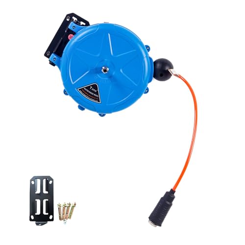 YUPEIUKLI Automatisch einziehbarer Gartenschlauchaufroller, Schlauchaufroller mit praktischem Design für einfache Verwendung und Lagerung in Garage oder Werkstatt YUPEIUKLI Automatisch einziehbarer Gartenschlauchaufroller, Schlauchaufroller mit praktischem Design für einfache Verwendung und Lagerung in Garage oder Werkstatt von YUPEIUKLI