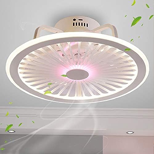 LED Deckenventilator Licht Dimmbar Mit Fernbedienung Leise Fan Deckenleuchte Schlafzimmer Ventilator Lampe Kinderzimmer Esszimmer Lüfter Deckenlampe Fan Kronleuchter von YUPIN