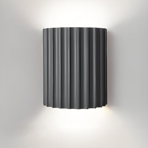 YUPIN Moderne Macaron Wandleuchte Nordisch Harz Flur Wandleuchte G9 Kreative Nachttischlampe Wandlampe Dekor Up Down Design Flurlampe Innen Für Schlafzimmer Wohnzimmer Flur Restaurant(Gray,6000K) von YUPIN