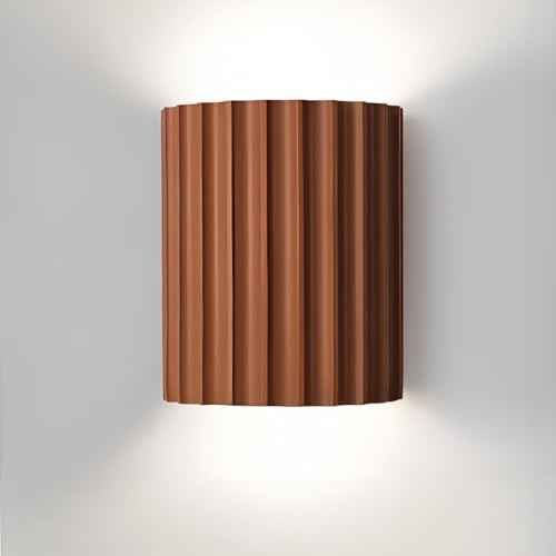YUPIN Moderne Macaron Wandleuchte Nordisch Harz Flur Wandleuchte G9 Kreative Nachttischlampe Wandlampe Dekor Up Down Design Flurlampe Innen Für Schlafzimmer Wohnzimmer Flur Restaurant(Orange,3000K) von YUPIN