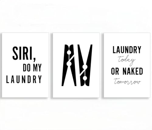 YUPPOG Wandbild mit Zitat „Do My Laundry“ Poster und Drucke Waschküche Wandbild Wäscheklammer Leinwandmalerei Home Badezimmer Dekor-40x60cmx3 Rahmenlos YUPPOG Wandbild mit Zitat „Do My Laundry“ Poster und Drucke Waschküche Wandbild Wäscheklammer Leinwandmalerei Home Badezimmer Dekor-40x60cmx3 Rahmenlos von YUPPOG