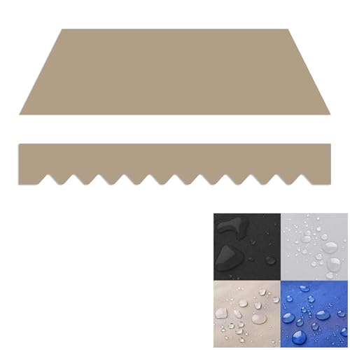 Markisenbespannung 4/5/6x2 M Markisen Ersatzstoff Markisenstoff Wechseln Außen Markisenstoff Wasserdicht Hochwertiges Ersatztuch Balkonmarkisen Sonnenschutz Stoff, Sonnenschutz Markisenzubehör(Brown,( von YUQIWKK