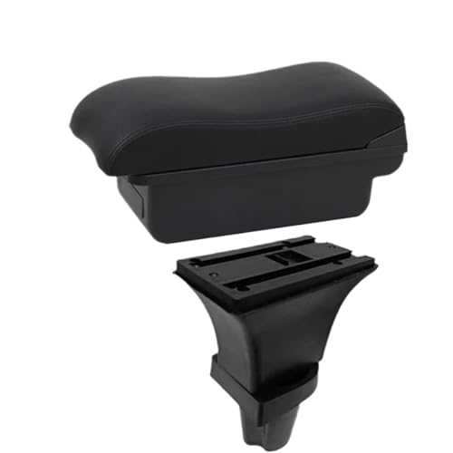 YUQUDGELKY Auto Armlehnenbox Für Kia Für Morning Armlehnenbox Für Kia Für Picanto Zentrale Aufbewahrungsbox(A2 schwarze Linie Kein USB) von YUQUDGELKY