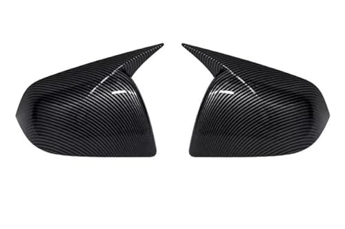 YUQUDGELKY Auto Horn-Spiegelabdeckung Aus Carbonfaser-ABS Aerodynamische Außenschale Für Tesla Für Model Y 2020 2021 2022 2023 2024 Zubehör(Kohlefaser) von YUQUDGELKY