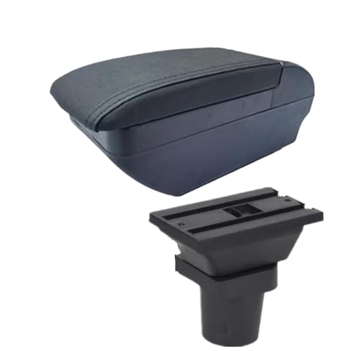 YUQUDGELKY Für Toyota Für Urban Cruiser Armlehnenbox Für Ist Armlehnenbox Center Storage Box(F All Black No USB) von YUQUDGELKY