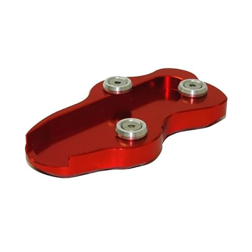YUQUDGELKY Motorrad Für Kawasaki VN900 Für Vulcan 900 Classic Custom 2007-2016 2017 2018 2019 2020 Motorrad-Seitenständer-Stützplatte Zubehör(ROT) von YUQUDGELKY