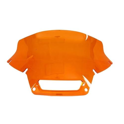 YUQUDGELKY Motorradteile 6,5 Zoll Farbiges PC Windschutzglas Für Harley Softail Low Für Rider ST Für FXLRST Für EL Diablo FXRST 2022-2024(Orange) von YUQUDGELKY