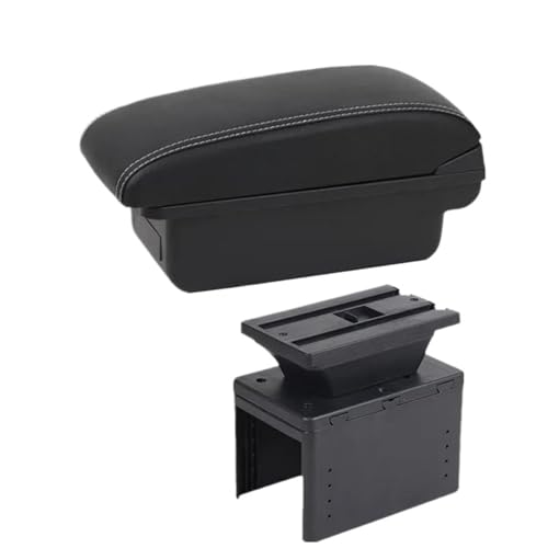 YUQUDGELKY Universelle Auto-Armaturenbrett-Box Universelles Modell Armstützen-Autoszubehör Aufbewahrungsbox Nachrüstteile Erhöhen Müdigkeit Lindern(A1 Schwarz weiß NOUSB) von YUQUDGELKY