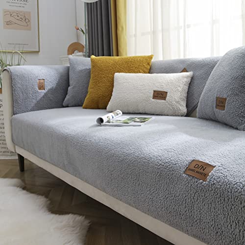 Premium Fleece-Sofabezüge-Set, Plüsch-Lehnenbezug, Ersatzbezug für 1/2/3/4-Sitzer-Sofa, Schonbezug für Sofas, Schutzmatten, rutschfest von YURO