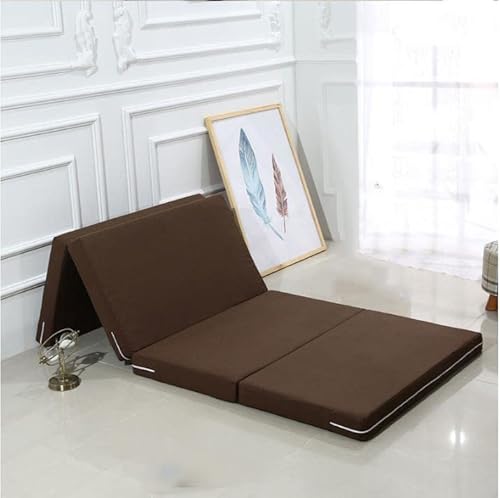 8/10cm Thick Foldable Mattress,Foam Padded Fold up Single Mattress with Washable Cover,Fold-up Floor Mattress Futon Sleeping Pad for Guest von YURRO
